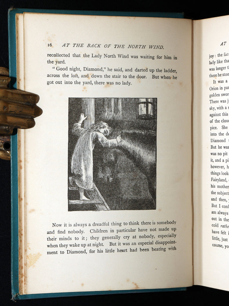 1900 Rare Book - At the Back of the North Wind by George MacDonald illustrated