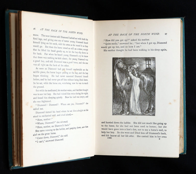 1900 Rare Book - At the Back of the North Wind by George MacDonald illustrated