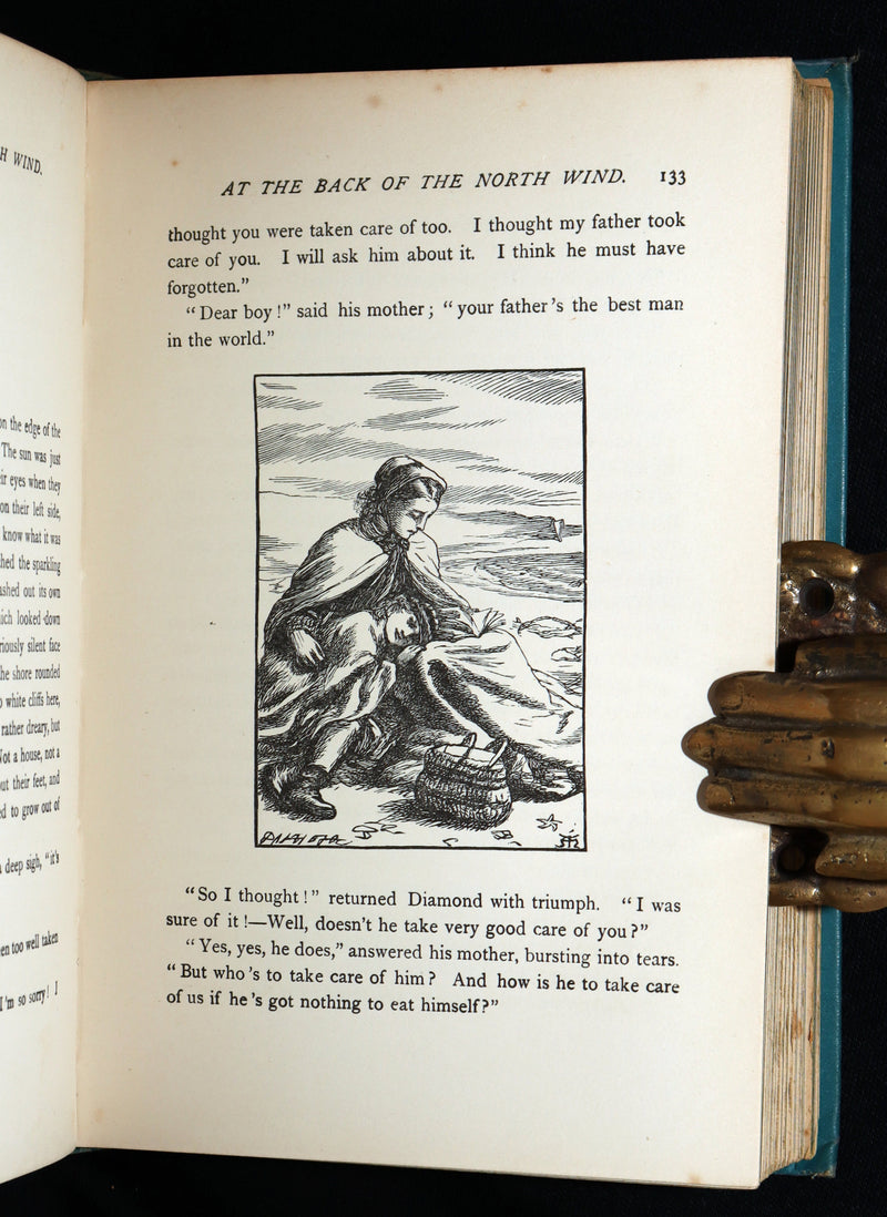 1900 Rare Book - At the Back of the North Wind by George MacDonald illustrated