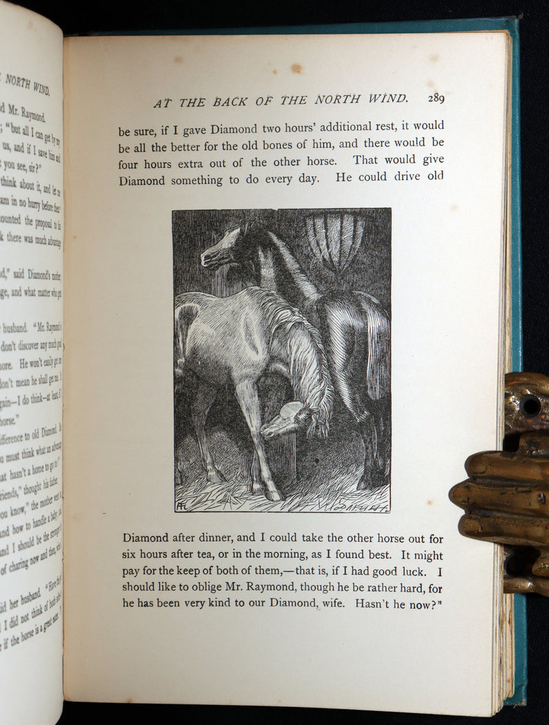 1900 Rare Book - At the Back of the North Wind by George MacDonald illustrated