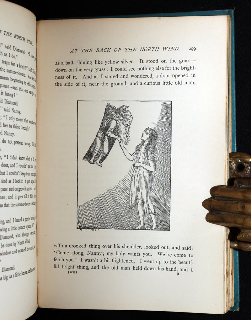 1900 Rare Book - At the Back of the North Wind by George MacDonald illustrated
