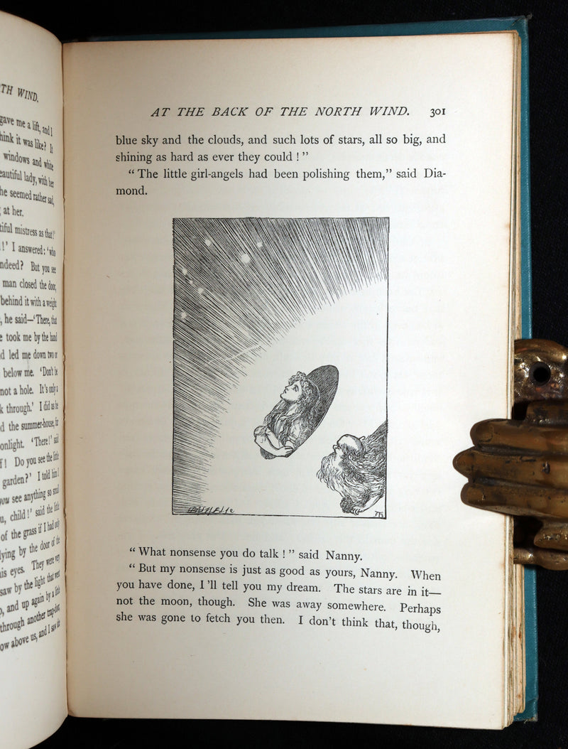 1900 Rare Book - At the Back of the North Wind by George MacDonald illustrated