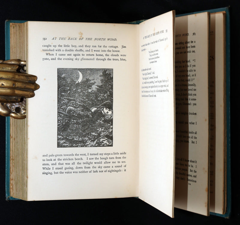 1900 Rare Book - At the Back of the North Wind by George MacDonald illustrated