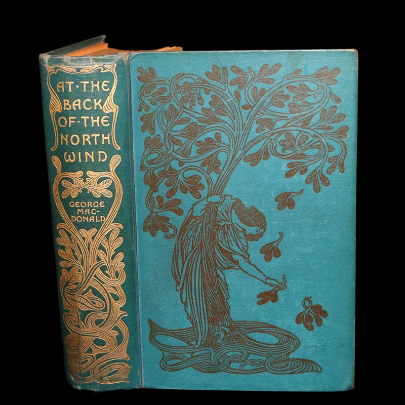 1900 Rare Book - At the Back of the North Wind by George MacDonald illustrated