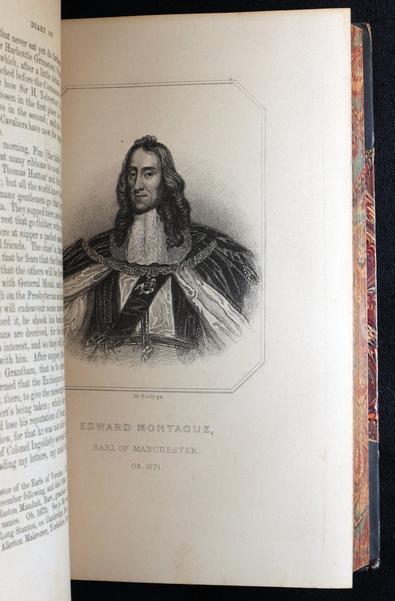 1869 Rare Book Set - Diary and Correspondence of Samuel Pepys, Illustrated