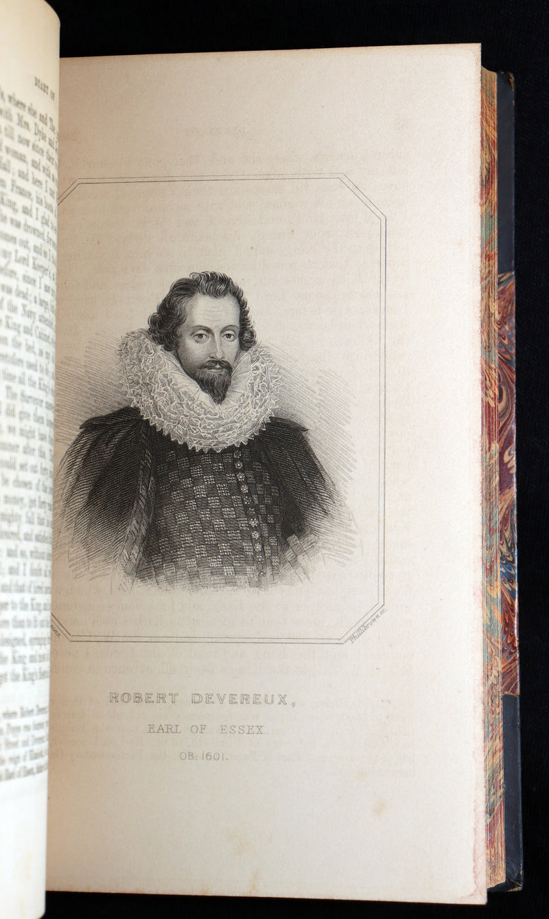 1869 Rare Book Set - Diary and Correspondence of Samuel Pepys, Illustrated