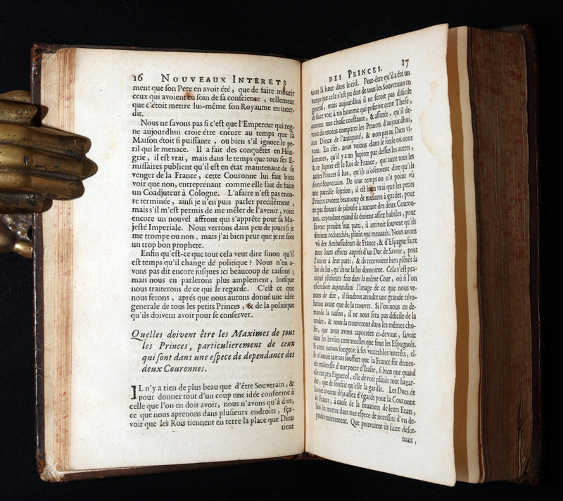 1688 Rare French Book - New Interests of the Princes of Europe