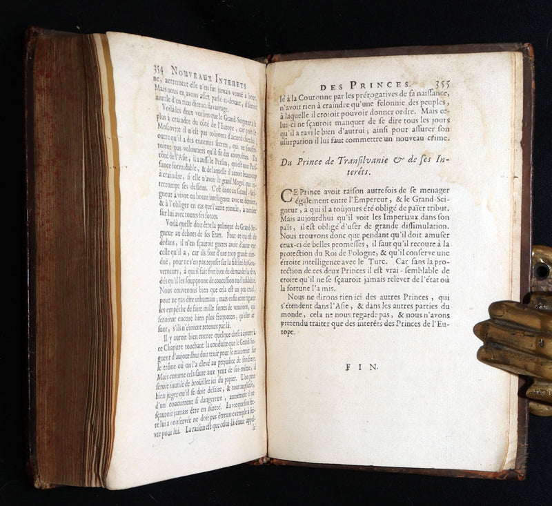 1688 Rare French Book - New Interests of the Princes of Europe
