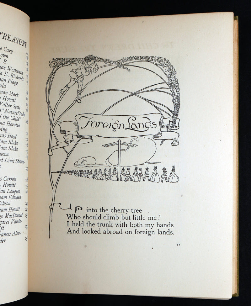1908 Rare - A Treasury of Verse for Little Children Illustrated by Willy Pogany