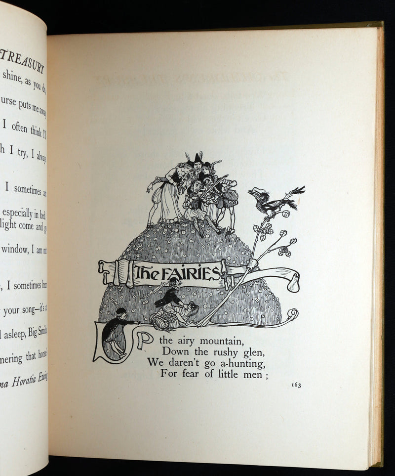 1908 Rare - A Treasury of Verse for Little Children Illustrated by Willy Pogany