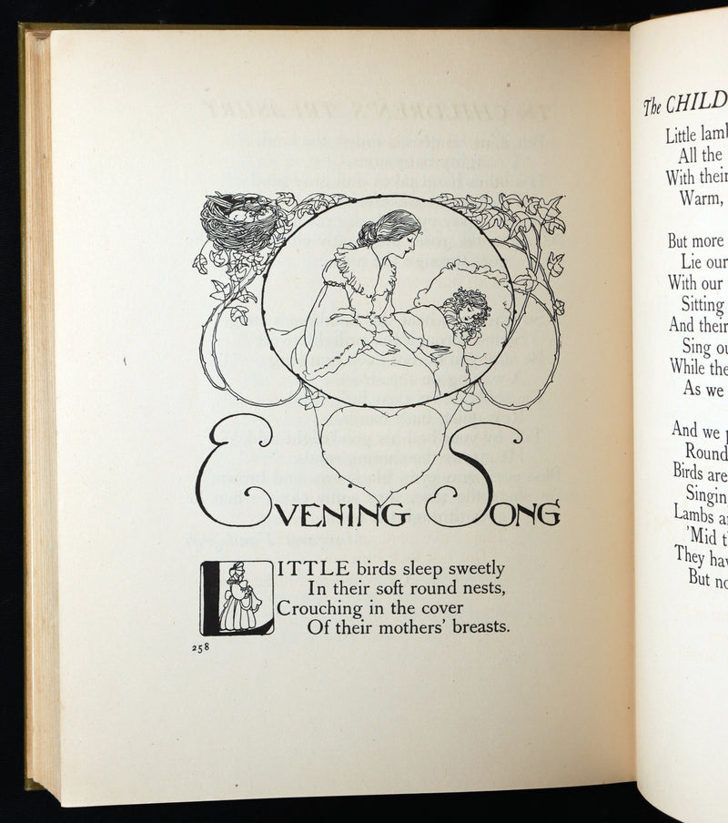 1908 Rare - A Treasury of Verse for Little Children Illustrated by Willy Pogany