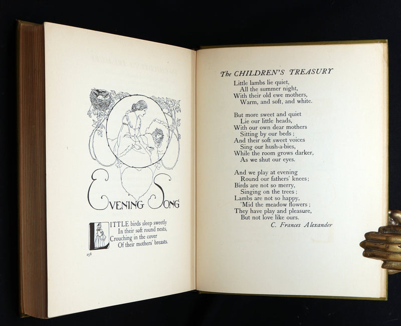 1908 Rare - A Treasury of Verse for Little Children Illustrated by Willy Pogany
