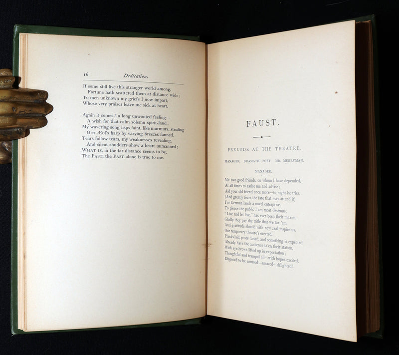 1890 Rare Book - Faust by  Goethe llustrated by Frederick J. Boston