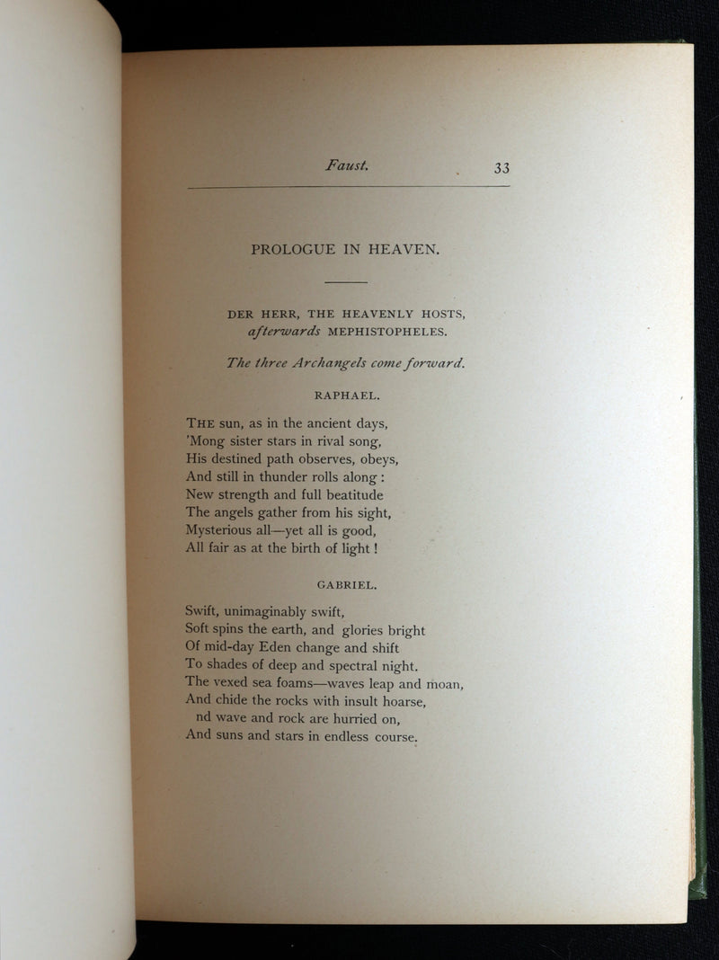 1890 Rare Book - Faust by  Goethe llustrated by Frederick J. Boston