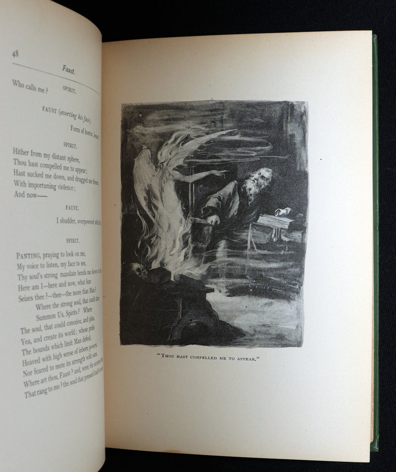 1890 Rare Book - Faust by  Goethe llustrated by Frederick J. Boston
