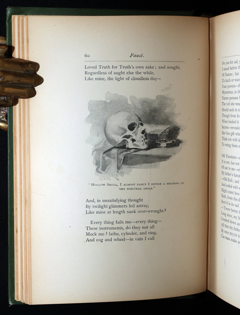 1890 Rare Book - Faust by  Goethe llustrated by Frederick J. Boston