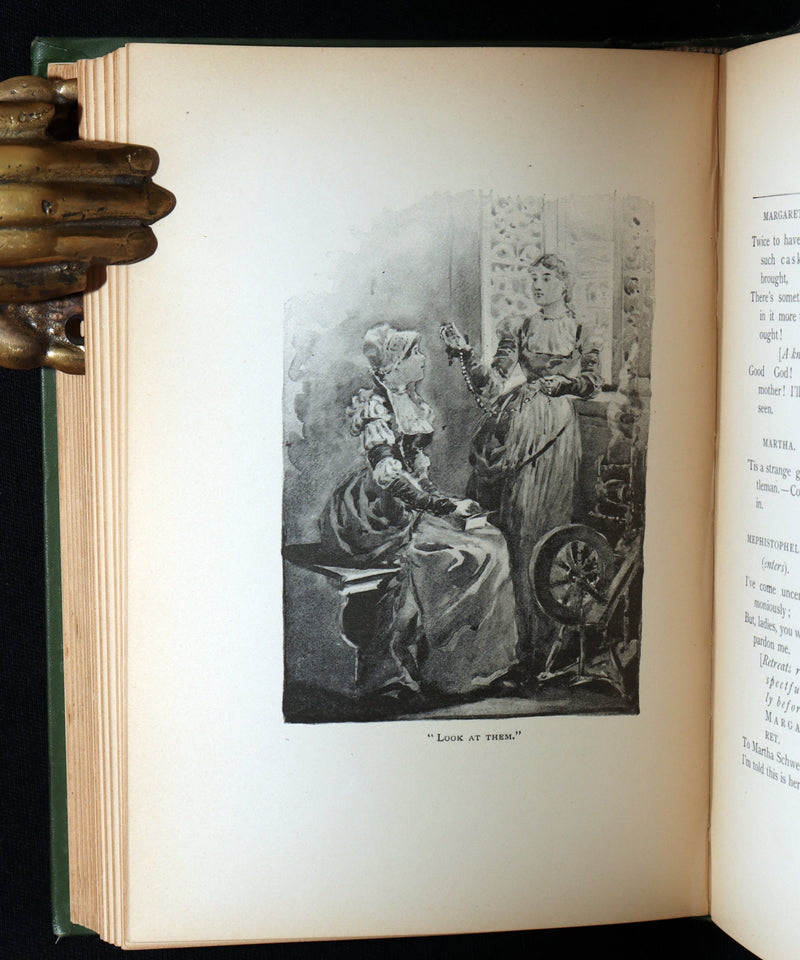 1890 Rare Book - Faust by  Goethe llustrated by Frederick J. Boston
