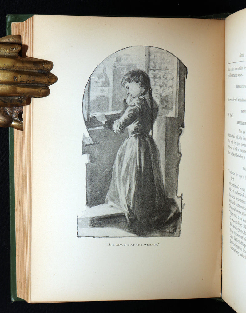 1890 Rare Book - Faust by  Goethe llustrated by Frederick J. Boston
