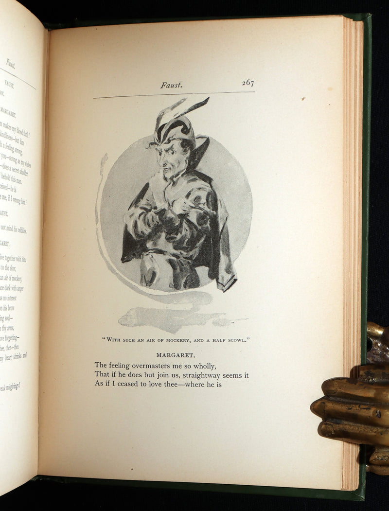 1890 Rare Book - Faust by  Goethe llustrated by Frederick J. Boston
