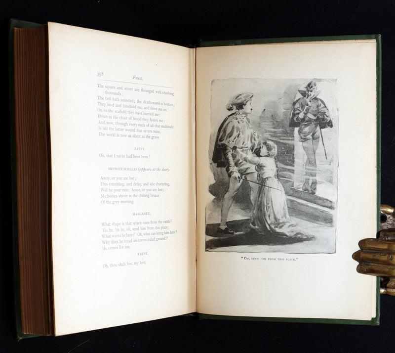 1890 Rare Book - Faust by  Goethe llustrated by Frederick J. Boston