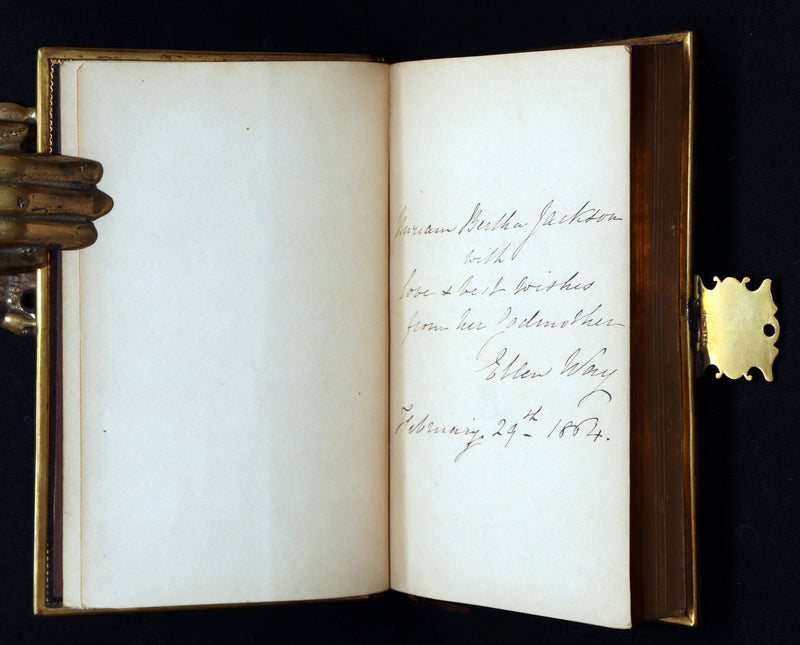 1860 Rare Book bound by Bagster - Polyglot Bible, Old and New Testaments. Clasp