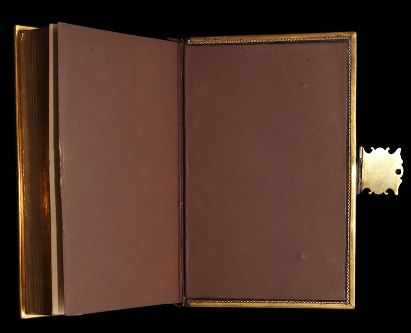 1860 Rare Book bound by Bagster - Polyglot Bible, Old and New Testaments. Clasp