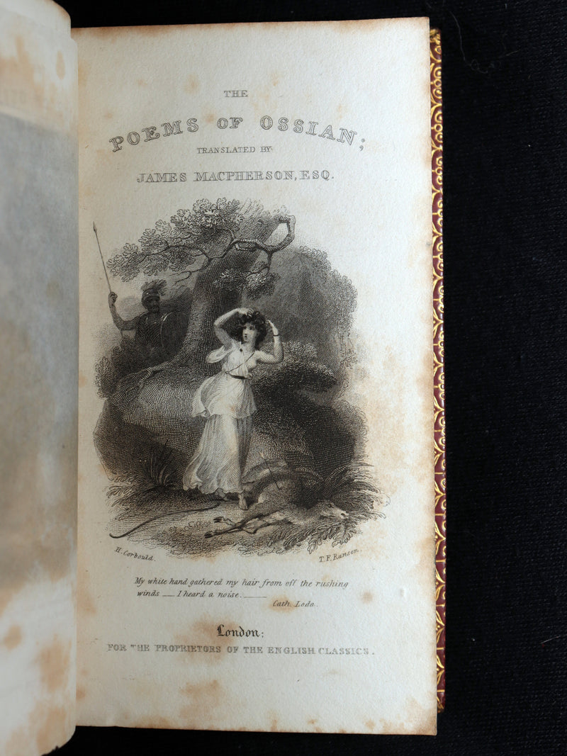 1825 Rare Book - The Poems of Ossian by James Macpherson