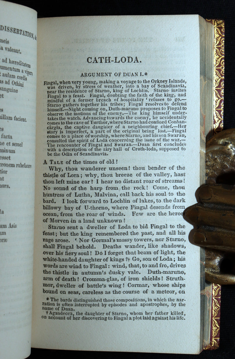 1825 Rare Book - The Poems of Ossian by James Macpherson