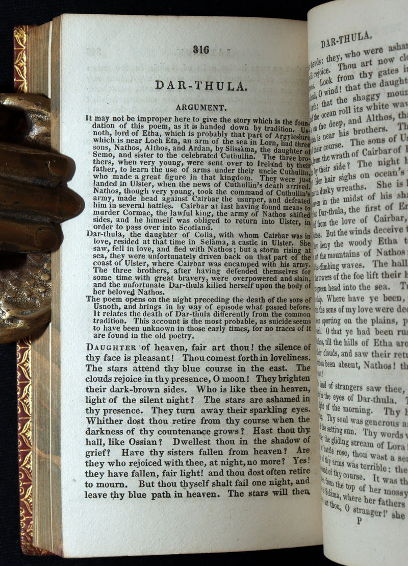 1825 Rare Book - The Poems of Ossian by James Macpherson