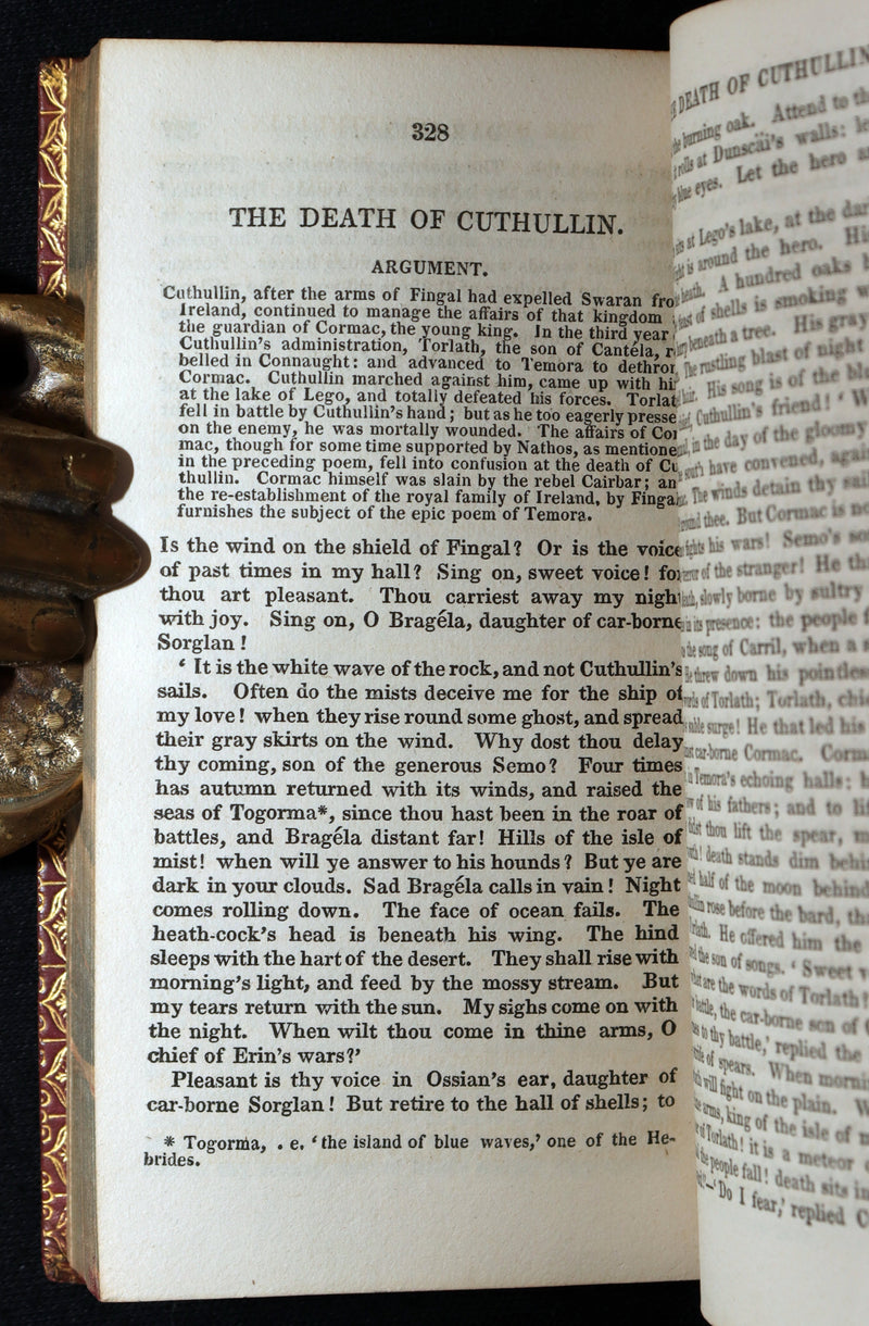 1825 Rare Book - The Poems of Ossian by James Macpherson