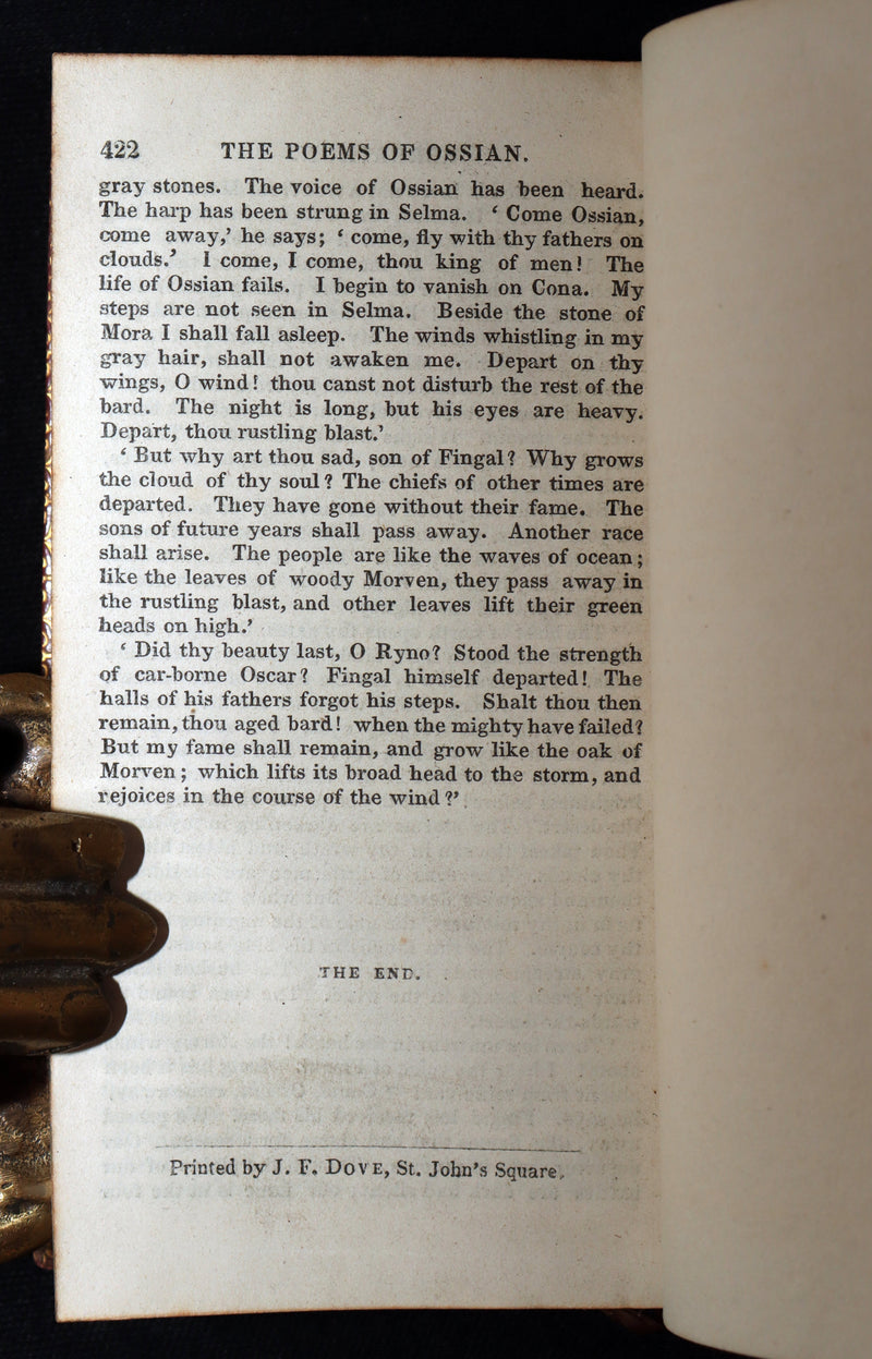 1825 Rare Book - The Poems of Ossian by James Macpherson