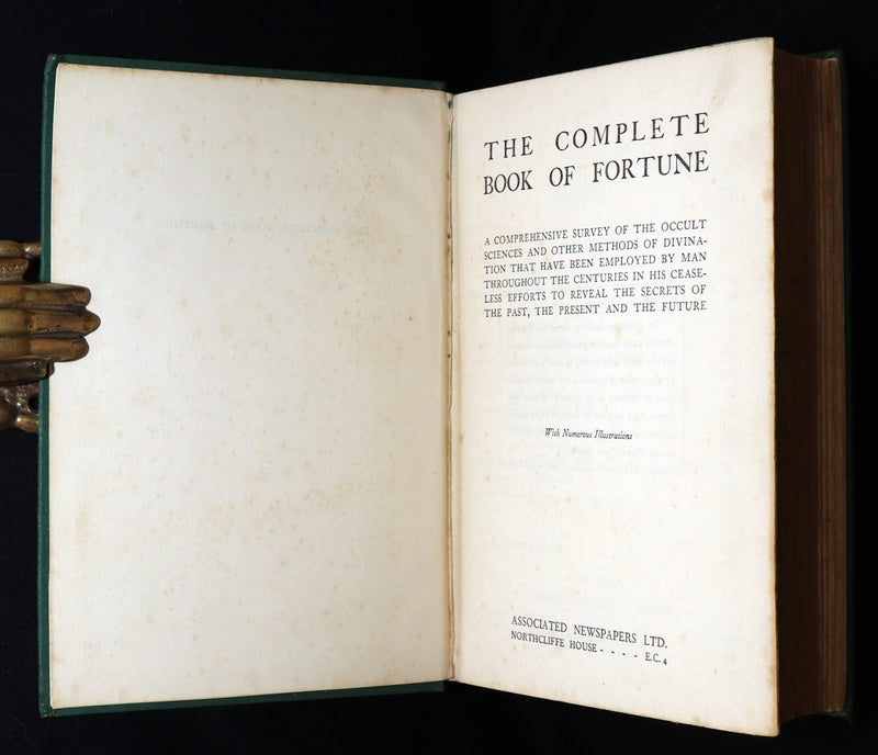 1935 Rare Book - The Complete Book of Fortune and Other Methods Of Divination
