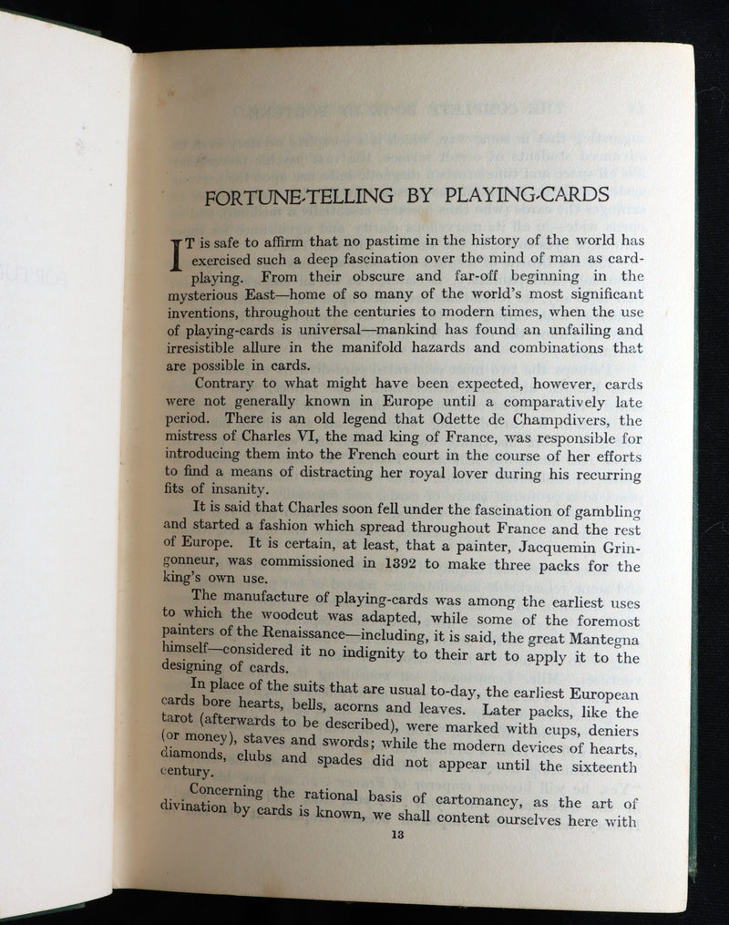 1935 Rare Book - The Complete Book of Fortune and Other Methods Of Divination