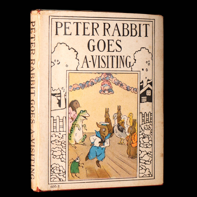 1935 Rare Signed Book - Peter Rabbit Goes A-Visiting by Linda Stevens Almond
