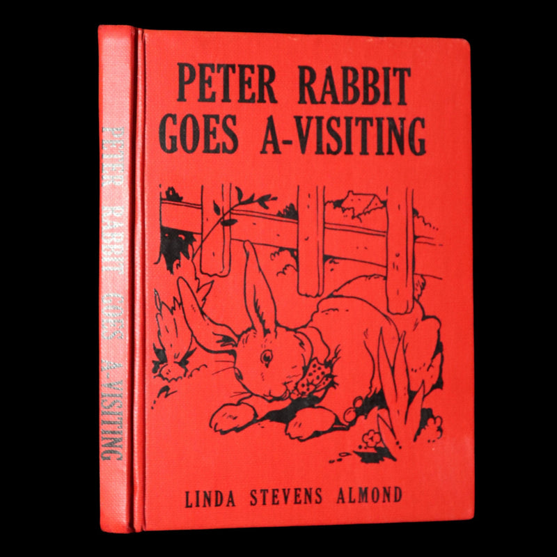 1935 Rare Signed Book - Peter Rabbit Goes A-Visiting by Linda Stevens Almond
