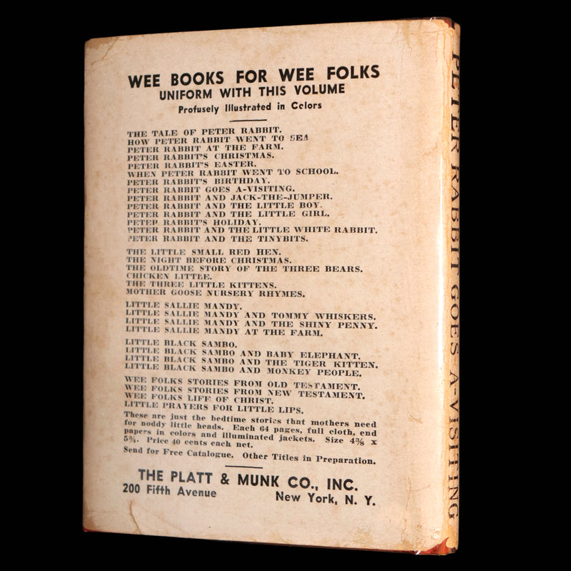 1935 Rare Signed Book - Peter Rabbit Goes A-Visiting by Linda Stevens Almond