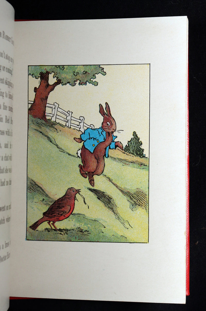 1935 Rare Signed Book - Peter Rabbit Goes A-Visiting by Linda Stevens Almond