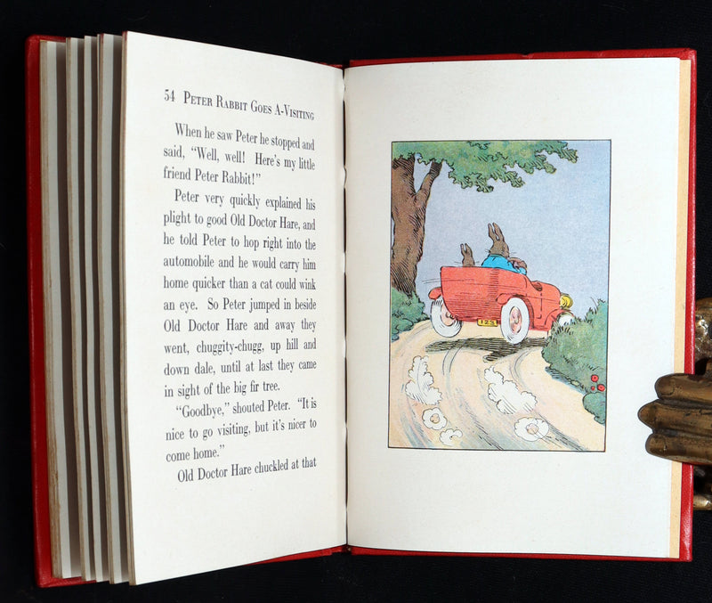 1935 Rare Signed Book - Peter Rabbit Goes A-Visiting by Linda Stevens Almond