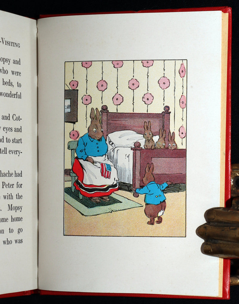 1935 Rare Signed Book - Peter Rabbit Goes A-Visiting by Linda Stevens Almond