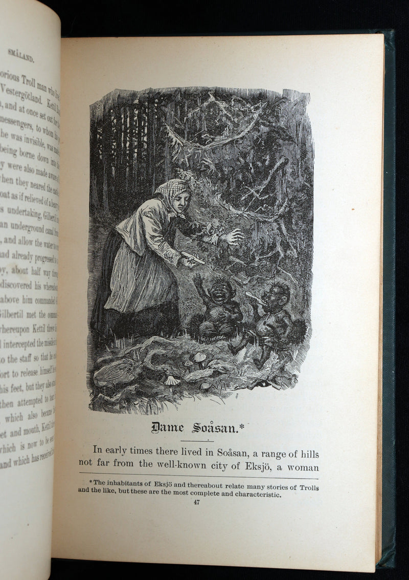 1890 Scarce Book - Swedish Fairy Tales by Herman Hofberg, Illustrated