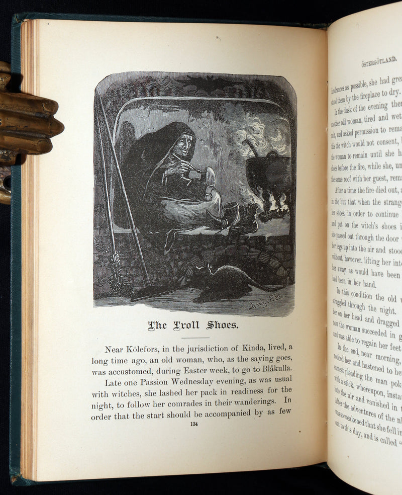 1890 Scarce Book - Swedish Fairy Tales by Herman Hofberg, Illustrated