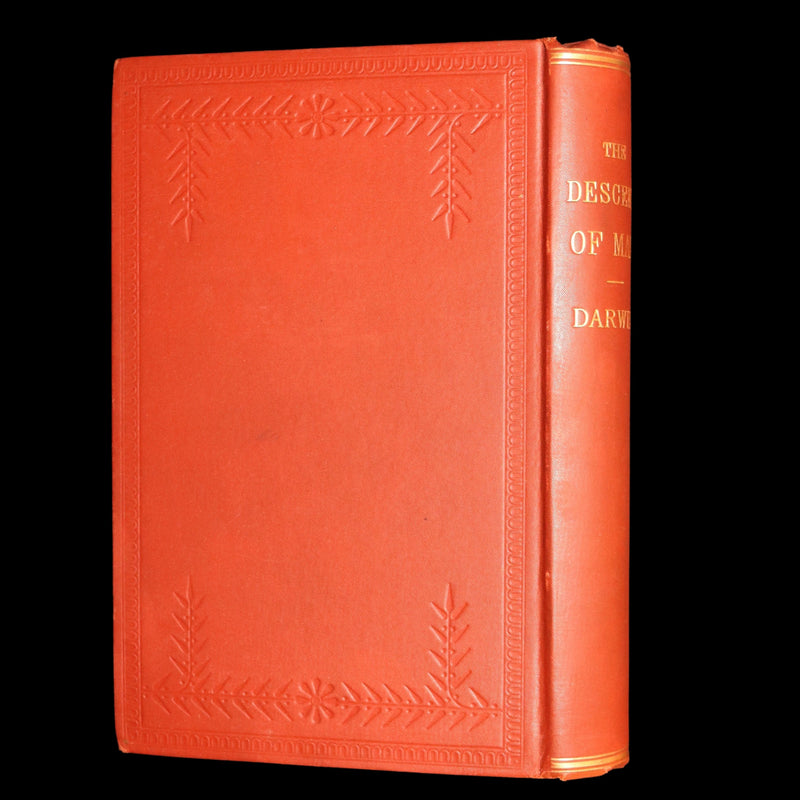 1892 The Descent of Man – Charles Darwin Rare Edition