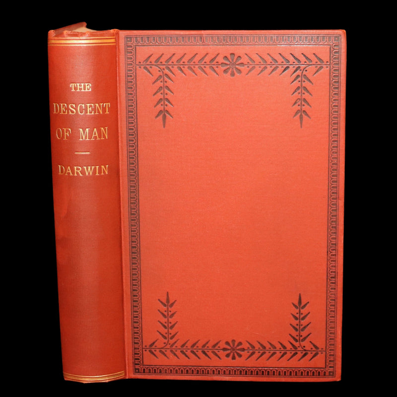 1892 The Descent of Man – Charles Darwin Rare Edition