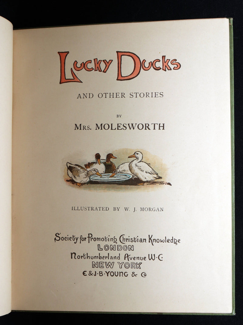1890 Victorian Children’s Book – Lucky Ducks, Molesworth