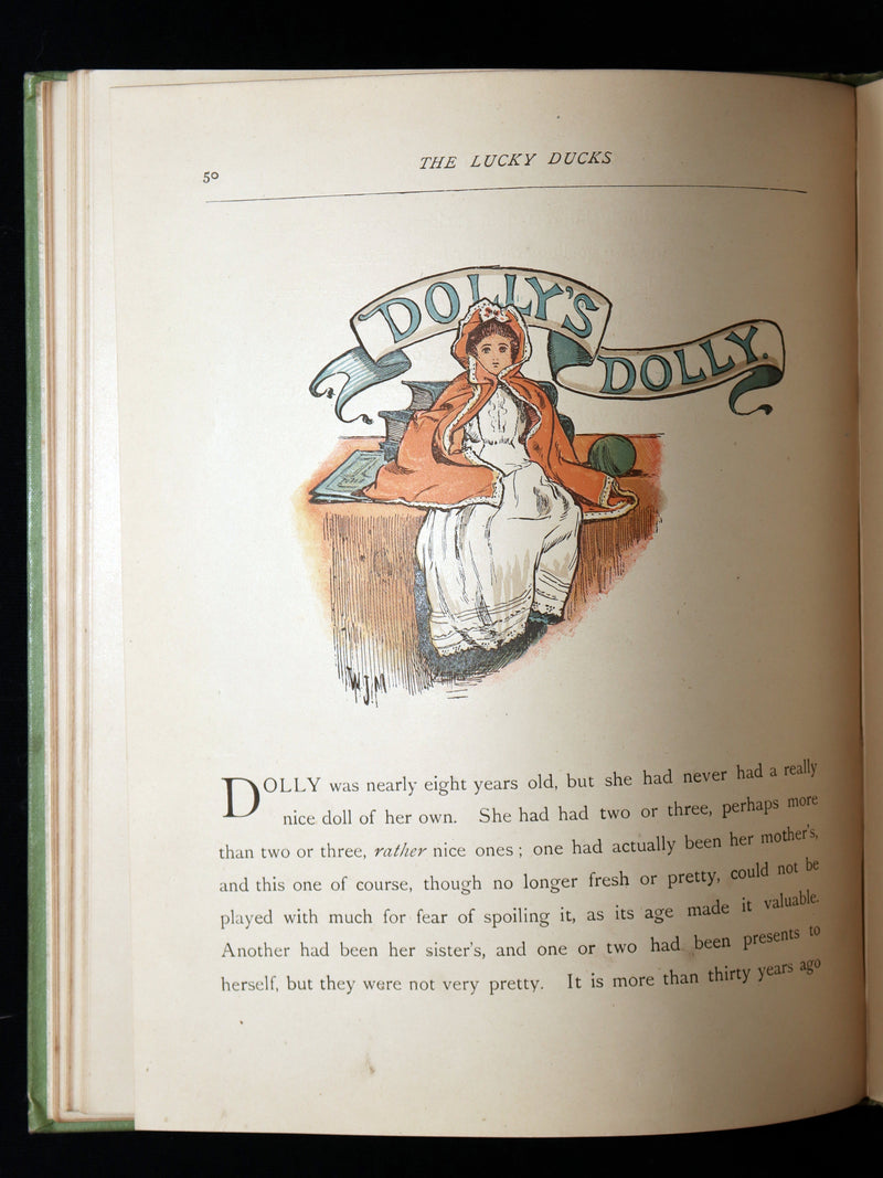 1890 Victorian Children’s Book – Lucky Ducks, Molesworth
