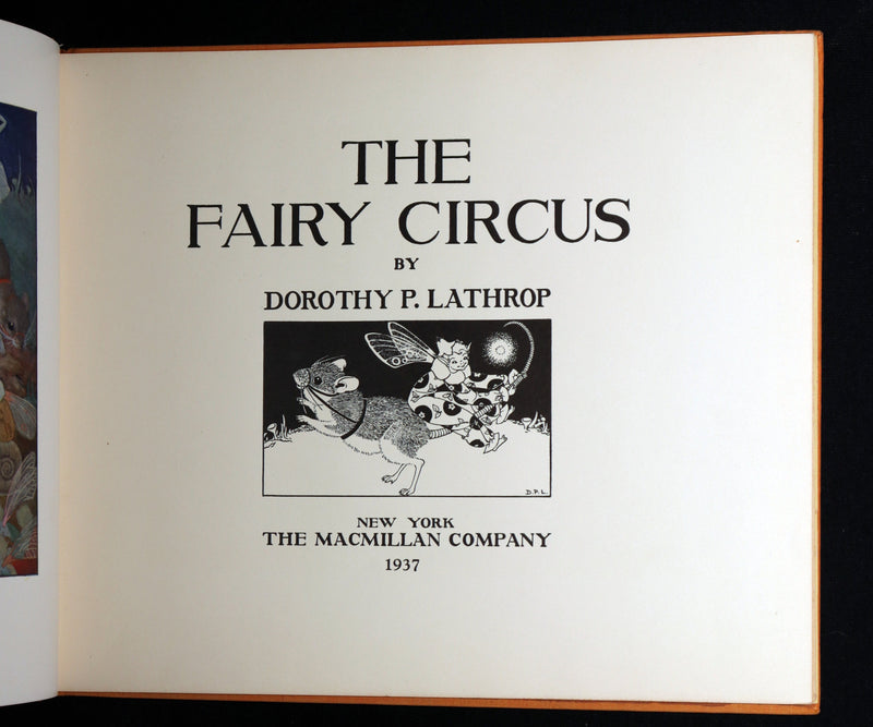 1937 The Fairy Circus – Signed Dorothy P. Lathrop, Scarce