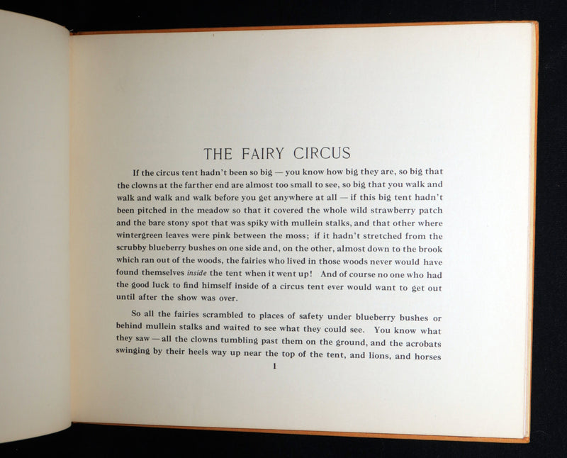 1937 The Fairy Circus – Signed Dorothy P. Lathrop, Scarce