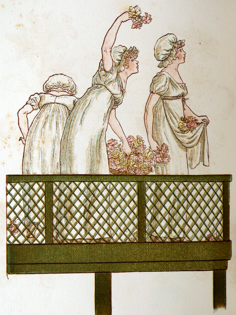 1884 Rare First Edition - Language of Flowers Illustrated by Kate Greenaway