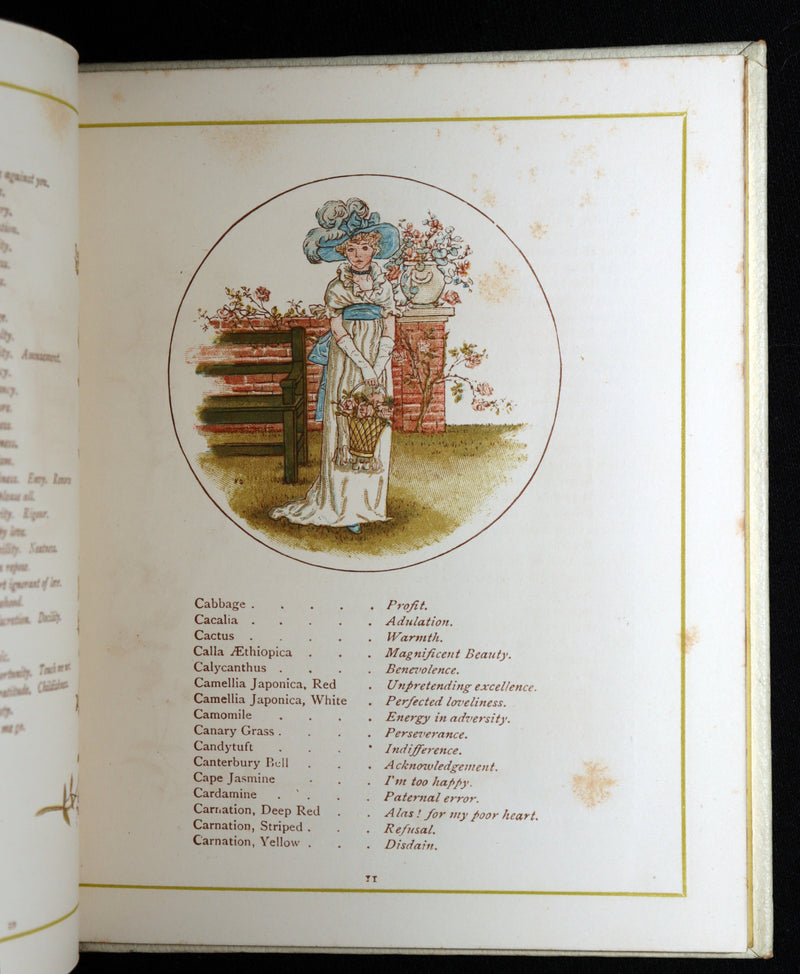 1884 Rare First Edition - Language of Flowers Illustrated by Kate Greenaway