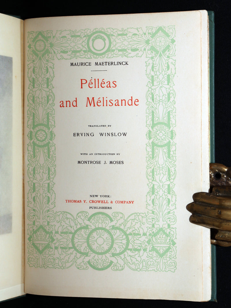 1908 Rare Symbolist Theatre - Pelleas and Melisande by Maurice Maeterlinck